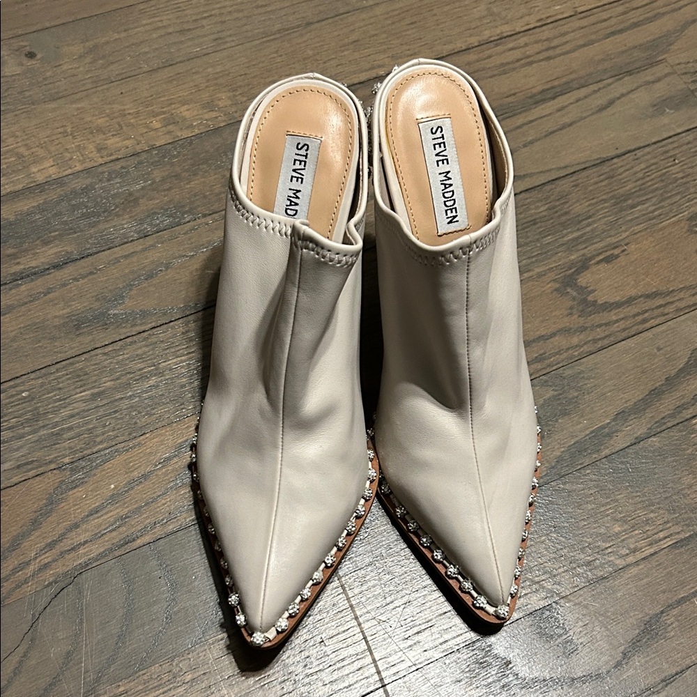 Steve Madden Bone Studded Mules
